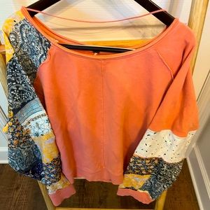 Free People Bandana Patchwork Sleeves